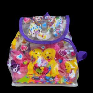 Vintage Lisa Frank Clear Mini Backpack RARE